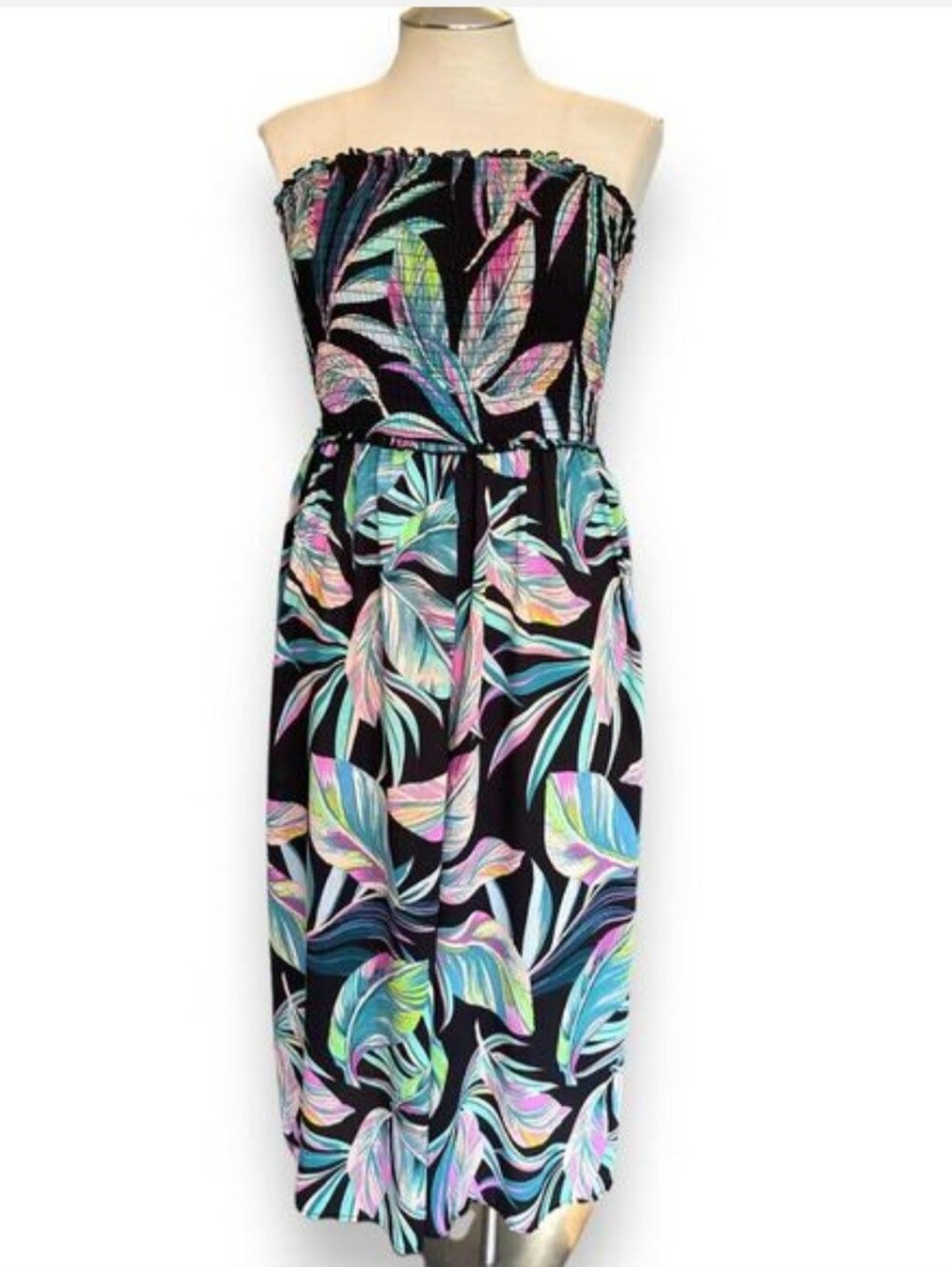 Torrid Cropped Strapless Jumpsuit